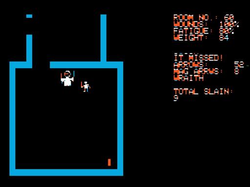 Screenshot of Temple Of Apshai for Apple II